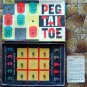Vintage Peg Tak Toe Game by Pressman Wood Pegs