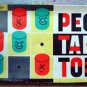 Vintage Peg Tak Toe Game by Pressman Wood Pegs