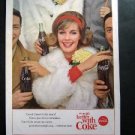 Vintage 1963 Coke~Things go better with Coke Crowd game Cheers Magazine Adv