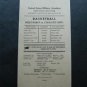 Vintage West Point Basketball Wrestling and Boxing Program Card Jan 1944