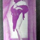Arcade Exhibit Card 1940's Risque Girlie Pin-Up Purple Tint C