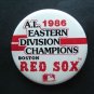 1986 A. L. Eastern Division Champions Boston Red Sox Pin 3" Diameter
