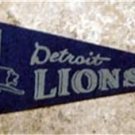 Vintage 1970s NFL Football Mini Pennant 12" Detroit Lions