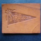 Vintage Syracuse University 1910 Leather Pennant Patch 2 1/2" by 2"