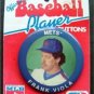 Frank Viola New York Mets 1990 Button Pin 3" Diameter on Original Cardboard
