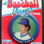 Frank Viola New York Mets 1990 Button Pin 3" Diameter on Original Cardboard