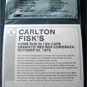 1989 CMC Talking Baseball Card 33 RPM Record # 6 Carlton Fisk Hits WS Homer