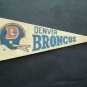 Vintage NFL Football Mini Pennant 9" Denver Broncos