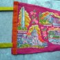 Vintage Washington DC Red Color Souvenir Pennant 26" x 9"