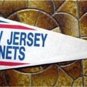 New Jersey Nets NBA Basketball Pennant Trench Mfg  w Cardboard