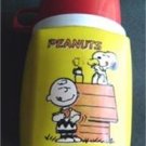 Peanuts Gang  with Charlie Brown Snoopy and Woodstock  Yellow Thermos