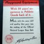 1933 Spalding Speedball Official Playing Rules & Coaching Hints Booklet