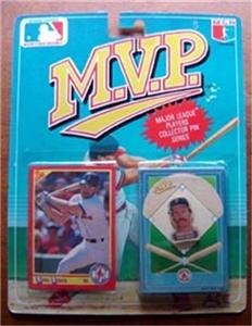 MVP BB 1990 Score Card & Pin Red Sox Wade Boggs