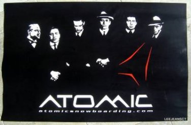 ATOMIC Snowboard Sports Store Window Display Promotional Poster MINT