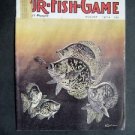 AUG 1974 FUR-FISH-GAME Crappie Cover by Knuth ~Fish Hunt Outdoor Sport