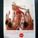 Vintage 1963 Coke~Refreshing new feeling~Women Life Guard Magazine Advertisment