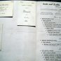 Circa 1950s Roots & Saddle Menu Historic Groton,  Mass