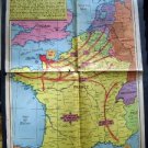 Sunday News ~ Original pages #12,13 ~ WWII Map The 4th Reich? Mar 9 1947