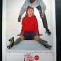Vintage 1964 Coke~Things go better with Coke Roller Skateing Woman Magazine Adv
