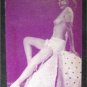 Arcade Exhibit Card 1940's Risque Girlie Pin-Up Purple Tint B