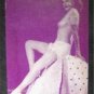 Arcade Exhibit Card 1940's Risque Girlie Pin-Up Purple Tint B