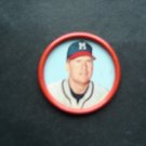 1963 All Star Baseball Salada Junket Metal Coin Del Crandall Milw Braves # 11