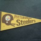 Vintage NFL Football Mini Pennant 9" Pittsburgh Steelers VG