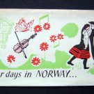 Vintage 1950s ~ Your Days in Norway Travel  Booklet