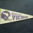 Vintage NFL Football Mini Pennant 9" Minnesota Vikings VG