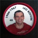 1966-1967 NHL Hockey Coin # 48 Leo Boivin Detroit Red Wings