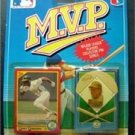 MVP BB 1990 Score Card & Pin Oakland Athletics Rickey Henderson 1st Edition