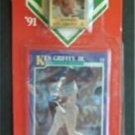 MVP BB 1991 Score Card & Pin Mariners Ken Griffey Jr