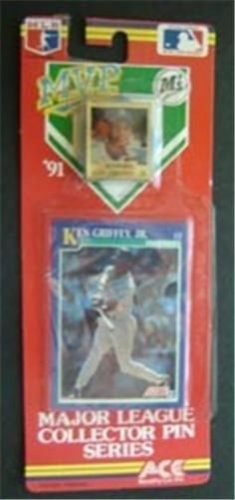 MVP BB 1991 Score Card & Pin Mariners Ken Griffey Jr