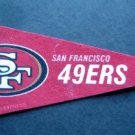 San Francisco Forty Niners 49ers NFL Football 9" Mini Pennant Rico / Tag Express