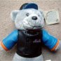 New York Mets Baseball Teddy Bear w Vinyl Jacket 13"