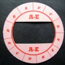 Cadaco All-Star Baseball Game Disk A-E Pink Background