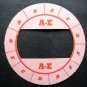 Cadaco All-Star Baseball Game Disk A-E Pink Background