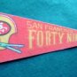 Vintage NFL Football Mini Pennant 9" San Francisco 49ers Forty Niners