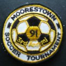 Moorestown Soccer Tournament 3rd Annual 1991 Cloth Patch 3" Round