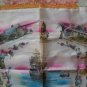 Vintage Plymouth Rock Mass Pilgrims Mayflower Pillow Cover Case with Fringe