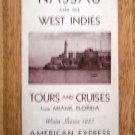 1930 Havana Nassau West Indies Vacation Travel Brochure