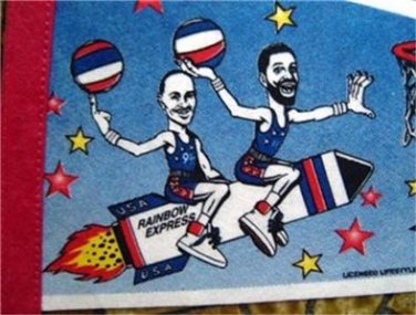 Harlem Rockets Comic Basketball Pennant Rainbow Express