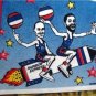Harlem Rockets Comic Basketball Pennant Rainbow Express