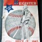 1945 Baseball Register Special Servicemen's Edition 1944 World Series Box Scores
