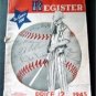 1945 Baseball Register Special Servicemen's Edition 1944 World Series Box Scores