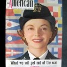AMERICAN MAGAZINE March 1943 WW II Hitler Nazi  Japan Tokyo Cover~ Jean Colleran