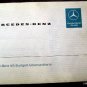 Original Circa 1960-1970s 220D Mercedes Benz Service Booklet Multi Language VG
