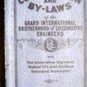 1936 Constitution & By Laws Grand International Brotherhood Locomotive Engr Book