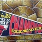 Chicago Bulls NBA Basketball Pennant 1991-92 Season World Champions Back to Back