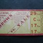 Brown vs Yale College Football Ticket  Stub Yale Bowl Nov 11 1939